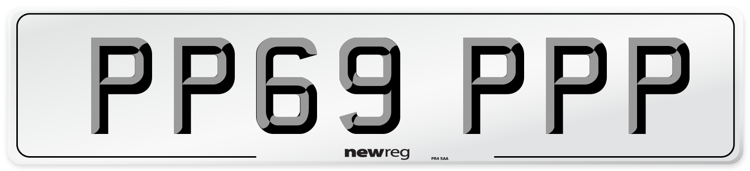 PP69 PPP Number Plate from New Reg
